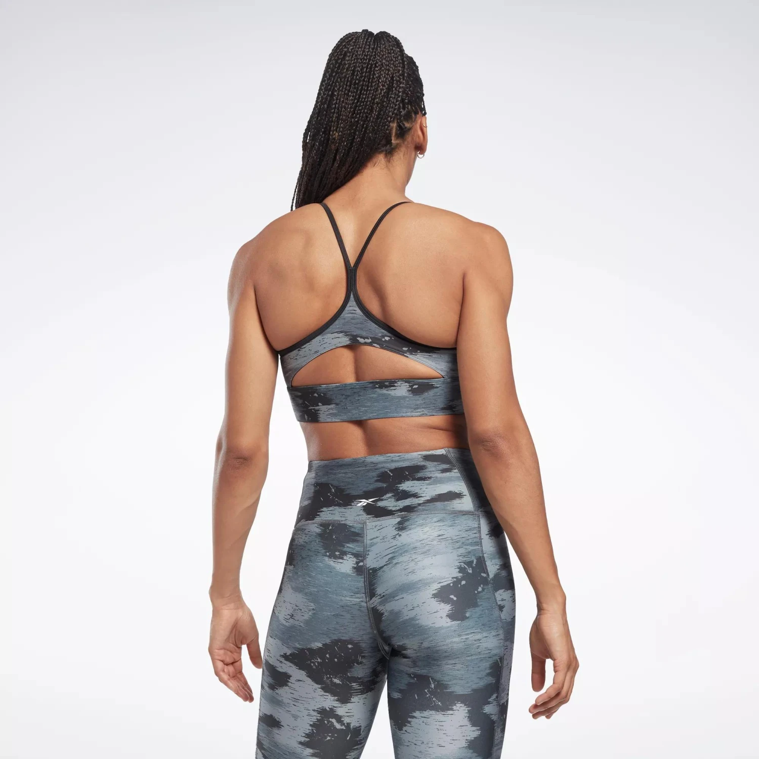 Reebok Workout Ready Camo Print Bra - Image 5