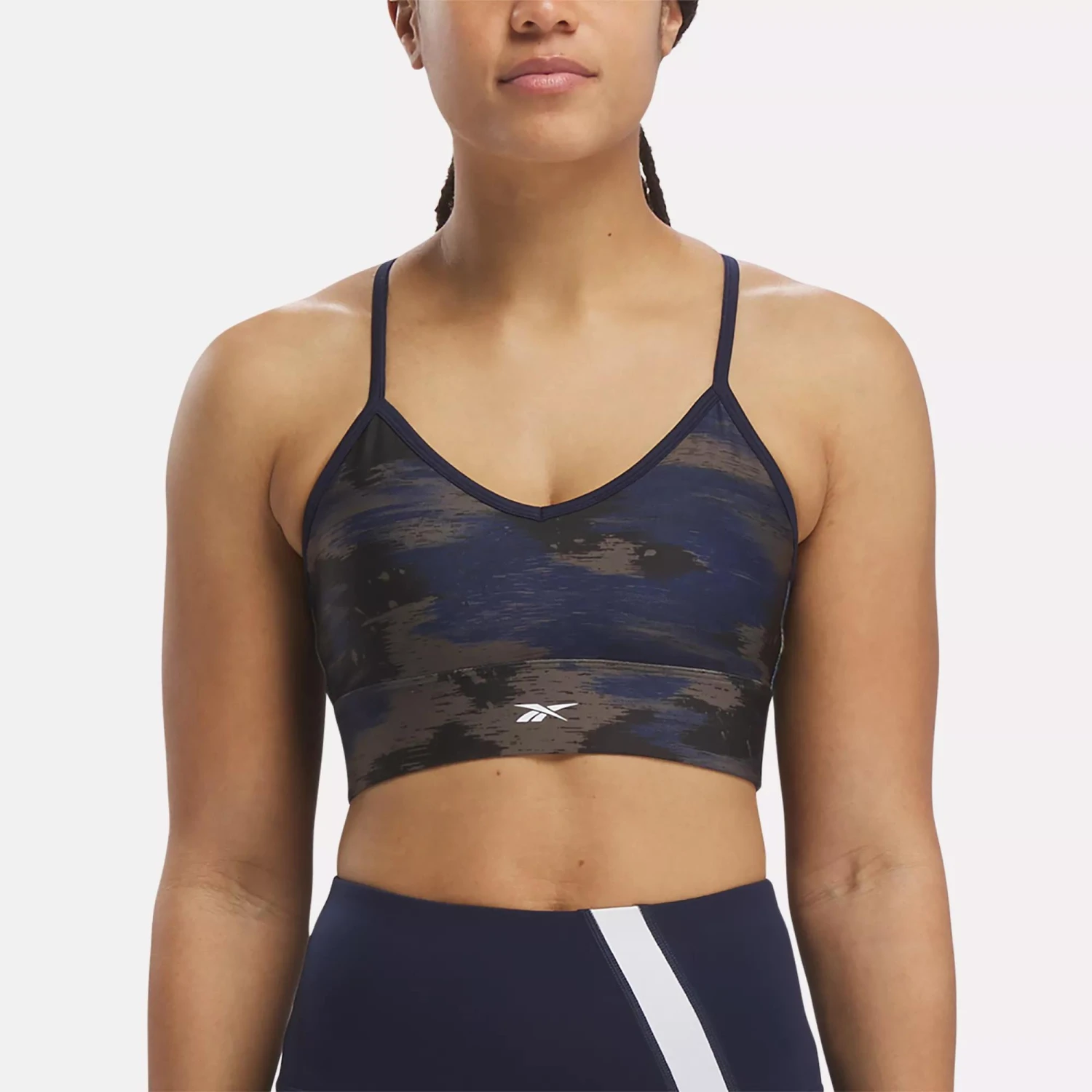 Reebok Workout Ready Camo Print Bra - Image 6
