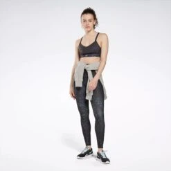 Reebok Lux Multi-Colored Speckle Strappy Bra