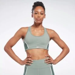 Reebok Lux Racer Padded Colorblock Bra