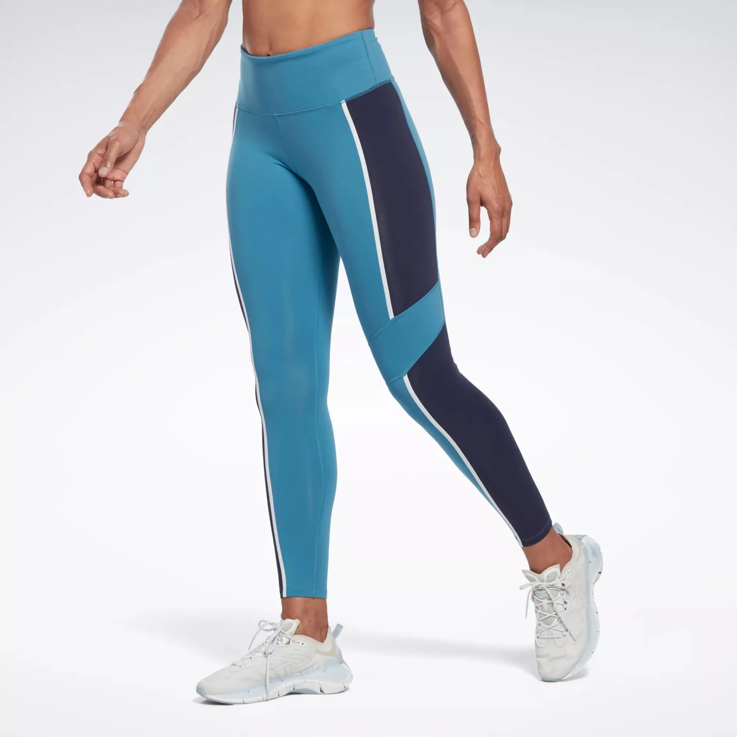 Reebok Lux High-Rise Colorblock Leggings - Image 9